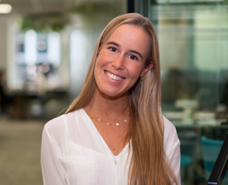 Woman smiling