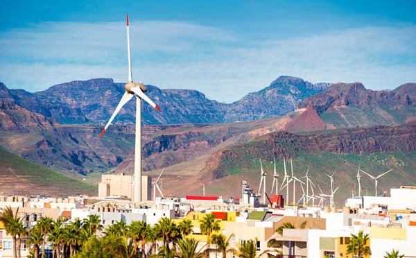 Wind turbines in Spain