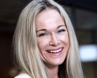 Woman smiling