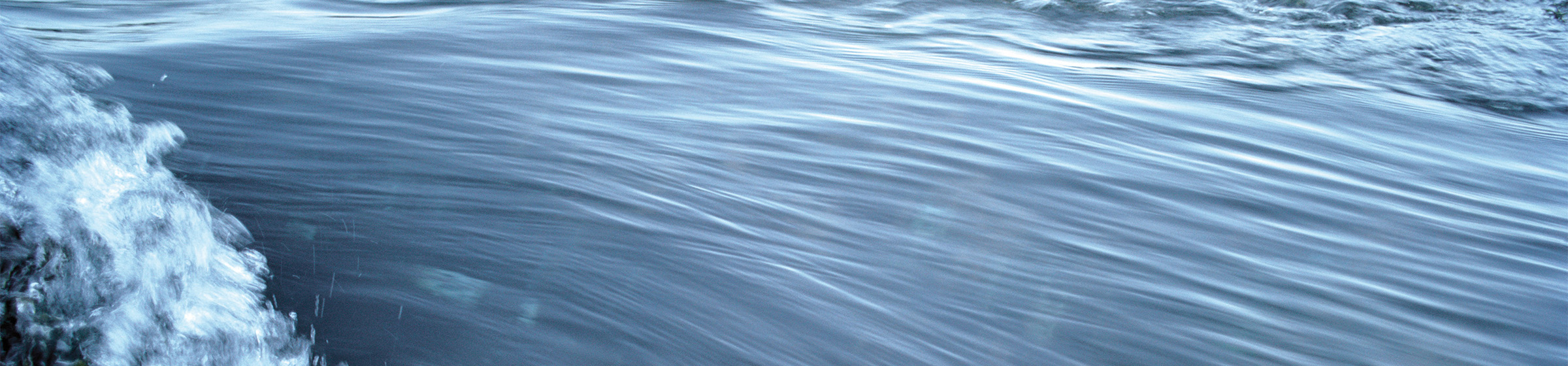 Flowing water close up