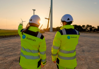 Trabajadores Statkraft en Montes de Cierzo