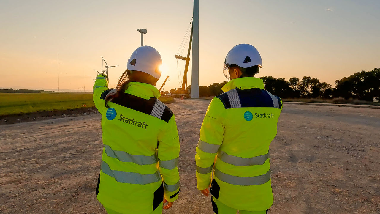 Trabajadores Statkraft en repotenciaci&oacute;n Montes de Cierzo